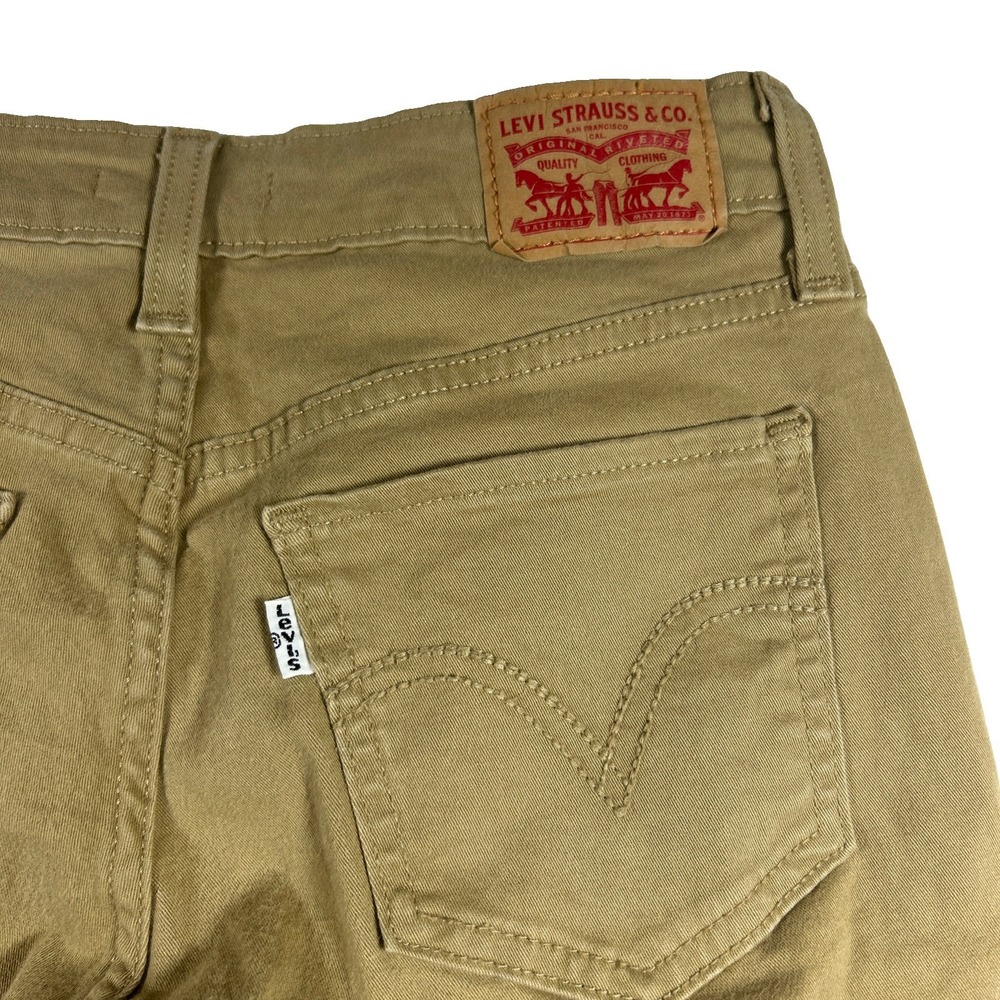 Levi Strauss 535 Super Skinny Size 28 Tan White Tab Levi’s Jeans